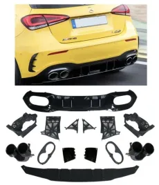 dyfuzor-mercedes-w177-koncowki-black-look-amg