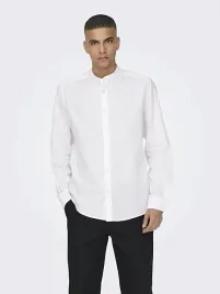 only-sons-elegancka-koszula-len-bawelna-stojka-dlugi-rekaw-m-7ca