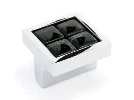 galka-kwadratowa-uchwyt-meblowy-metal-masywna-krysztal-czarny-chrom-40x40