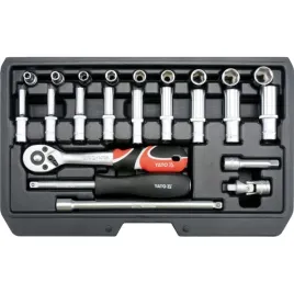 zestaw-narzedziowy-klucze-nasadowe-1-4-yato-yt-14451-23szt-grzechotka