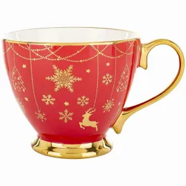 swiateczna-filizanka-porcelanowa-czerwona-ze-zlotem-380-ml