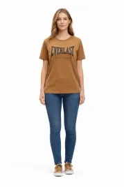 only-t-shirt-damski-brazowy-z-napisem-okragly-dekolt-s-i4a