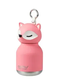butelka-termiczna-asobu-bestie-mini-pink-fox-lisek-200-ml-ze-slomka
