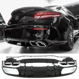 dyfuzor-mercedes-c205-koncowki-chrom-look-c63