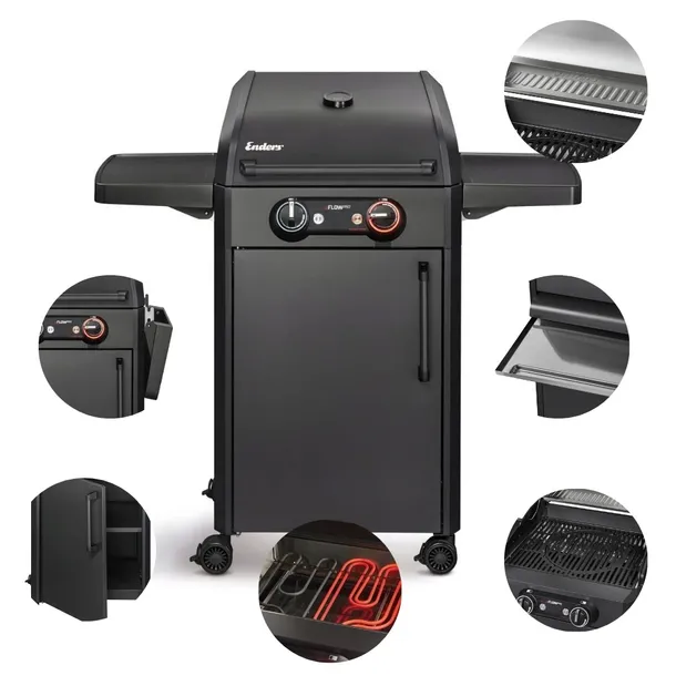 Grill elektryczny ogrodowy duży eFlow PRO 2 Turbo Enders 3kW