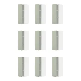 9-szt-szafka-scienna-z-polkami-bialo-zielona-30x80-cm