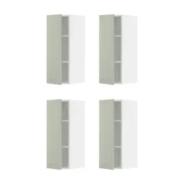 4-szt-szafka-scienna-z-polkami-bialo-zielona-30x80-cm