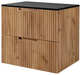dab-craft-szafka-lazienkowa-vena-60-cm-z-czarnym-blatem-wiszaca-ryflowana