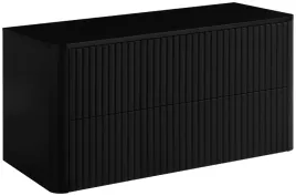 czarna-szafka-lazienkowa-linea-100-cm-z-blatem-wiszaca-ryflowana