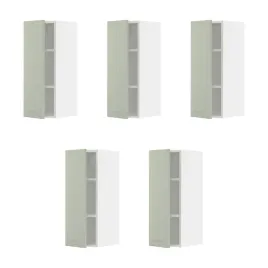 5-szt-szafka-scienna-z-polkami-bialo-zielona-30x80-cm