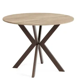 stol-rozkladany-okragly-evo-90-128-nogi-metal-braz-blat-dab-sonoma