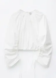 koszula-and-other-stories-sculptural-drawstring-blouse-m