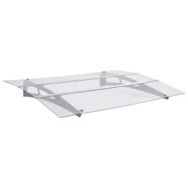 daszek-nad-drzwi-150x90-cm-srebrny-i-przezroczysty-pet-stal-aluminium