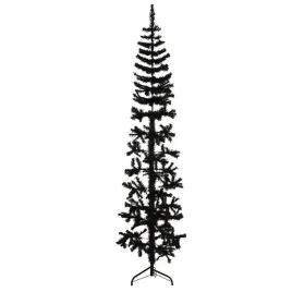 sztuczna-choinka-polowka-pvc-czarna-240-cm-wysokosci-61-cm-szerokosci