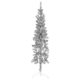 sztuczna-choinka-polowka-pvc-srebrna-150x43-cm