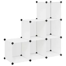 wielofunkcyjna-szafka-z-6-przegrodami-bialy-pp-i-stal-chromowana-110x37x