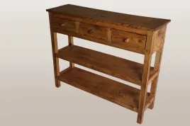 drewniana-konsola-z-szufladami-100-cm-vintage