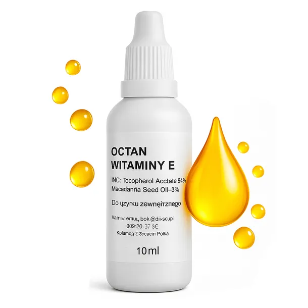 Witamina E w kroplach na twarz pod oczy w płynie Apteka 10ml