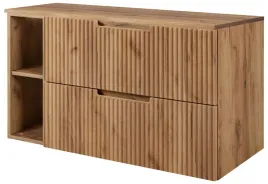 dab-craft-zloty-szafka-lazienkowa-vena-100-cm-ryflowana-z-blatem