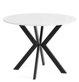 stol-rozkladany-okragly-evo-90-128-nogi-metal-czarne-blat-bialy