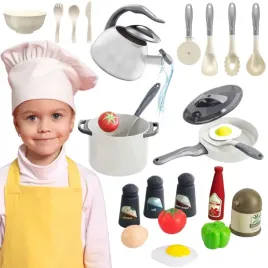 woopie-zestaw-malego-kucharza-garnki-patelnia-czajnik-bialy-32el-prezent