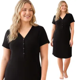 koszula-nocna-bawelniana-plus-size-krotki-rekaw
