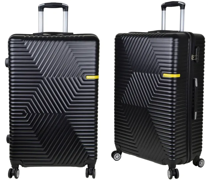 DUŻA WALIZKA POLIWĘGLAN FIRMY SUNBAG MODEL LIBRA 90 LITRÓW - kolor czarny