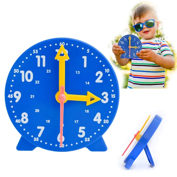 ZEGAR DO NAUKI GODZIN ZEGAREK EDUKACYJNY DLA DZIECI DZIECKA ZABAWKA LICZBY