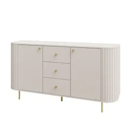 bez-piaskowy-komoda-ovalio-165-cm-frezowana-na-nogach-metalowych