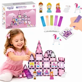 woopie-klocki-magnetyczne-zestaw-zamek-ksiezniczki-50-el-zabawa-dla-dzieci