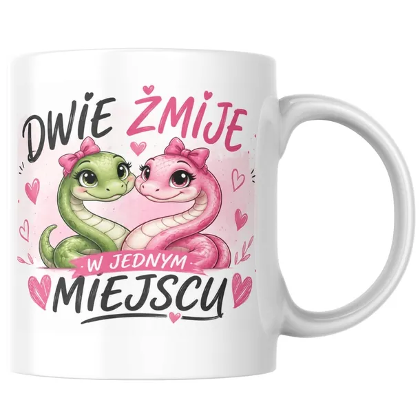 Kubek z motywem Dwie żmije w jednym miejscu – 330 ml