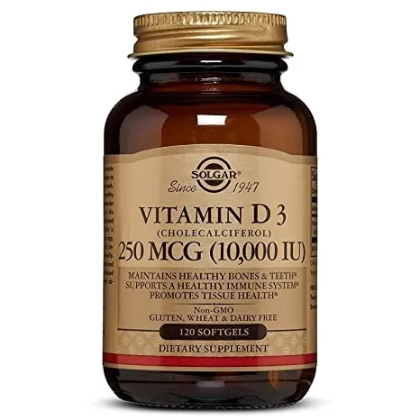 SOLGAR WITAMINA D3 10000 IU 250 MCG 120k ODPORNOŚĆ`