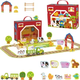 drewniana-farma-w-walizce-figurki-pojazdy-dla-dzieci-tooky-toy
