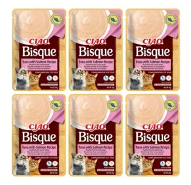 inaba-cat-ciao-bisque-tuna-with-salmon-6x40g-zestaw