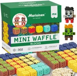 marioinex-mini-waffle-green-blocks-304-el-klocki-bloki-pixel-2-figurki