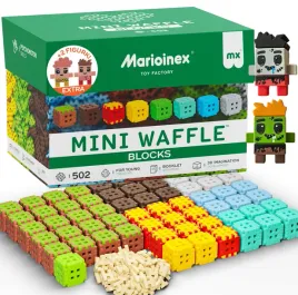 marioinex-mini-waffle-green-blocks-504-el-klocki-bloki-pixel-2-figurki