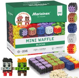 marioinex-mini-waffle-green-blocks-208-el-klocki-w-stylu-pixel-2-figurki
