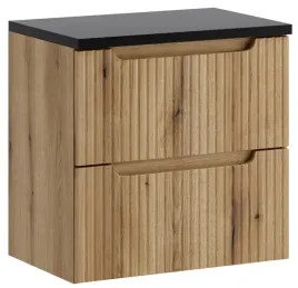 dab-coast-evoke-szafka-lazienkowa-60-cm-z-czarnym-blatem-wiszaca