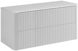 biala-szafka-lazienkowa-linea-100-cm-z-blatem-wiszaca-ryflowana