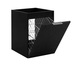 czarna-szafka-lazienkowa-flow-40-cm-kosz-na-pranie-ryflowany-front-mdf