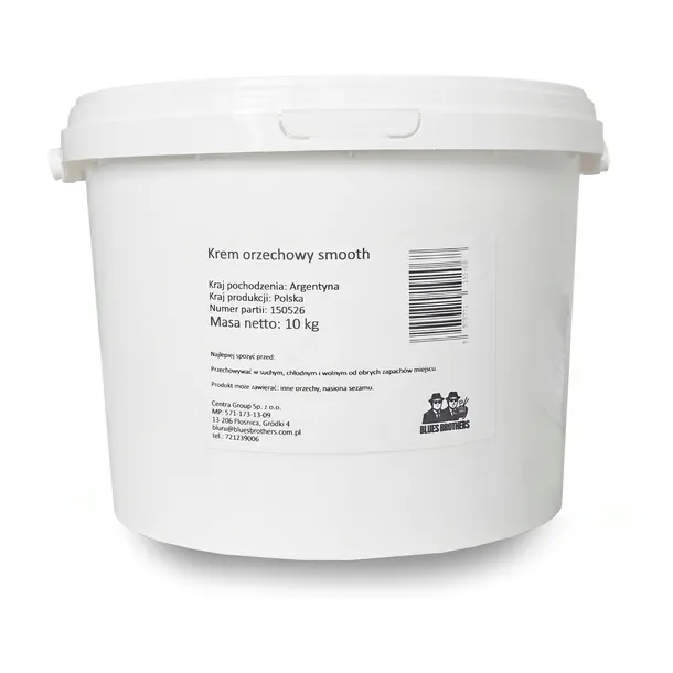 Krem Orzechowy 10 kg Pasta Orzechowa Naturalne Źródło Białka Gładka