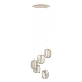 lampa-wiszaca-eglo-romazzina-5xe27-piaskowa-designerska-50-cm