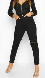 boohoo-spodnie-damskie-czarne-z-dziurami-40-yhk