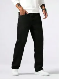 shein-meskie-spodnie-jeansowe-czare-dlugie-proste-40-1dg