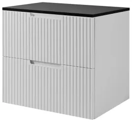 biala-szafka-pod-umywalke-vena-60-cm-z-blatem-czarnym-ryflowana-mdf-wiszaca