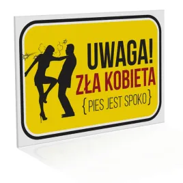 tabliczka-zla-kobieta-pies-jest-spoko-21x30-cm