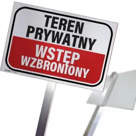 tablica20x30cm-na-slupku-aluminiowym-teren-prywatny-wstep-wzbroniony-idd