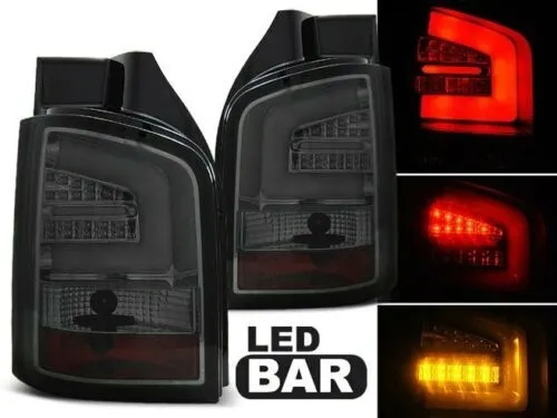 LAMPY VW T5 04.10-15 SMOKE LED BAR KLAPA