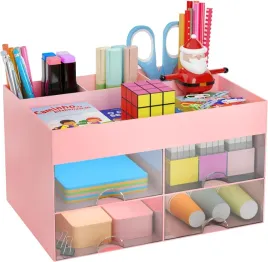 organizer-kosmetykow-wielofunkcyjny-biurkowy-do-szkoly-biura-domu-rozowy