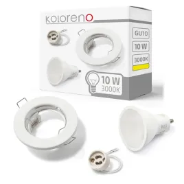 zestaw-oprawa-halogenowa-stala-biala-zarowka-led-10w-gu10-3000k